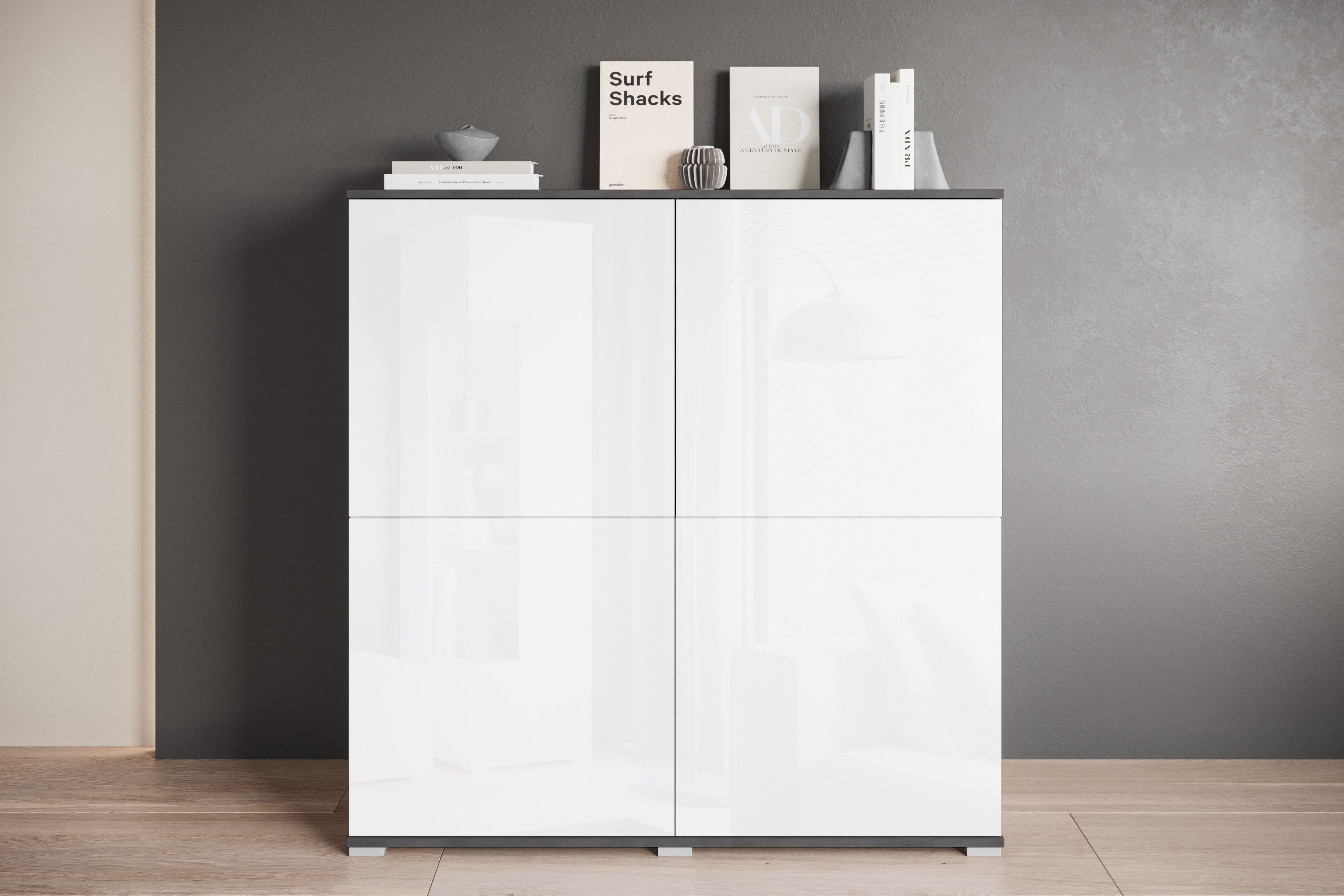 INOSIGN Highboard Kenia, moderne grifflose Hochkommode günstig online kaufen