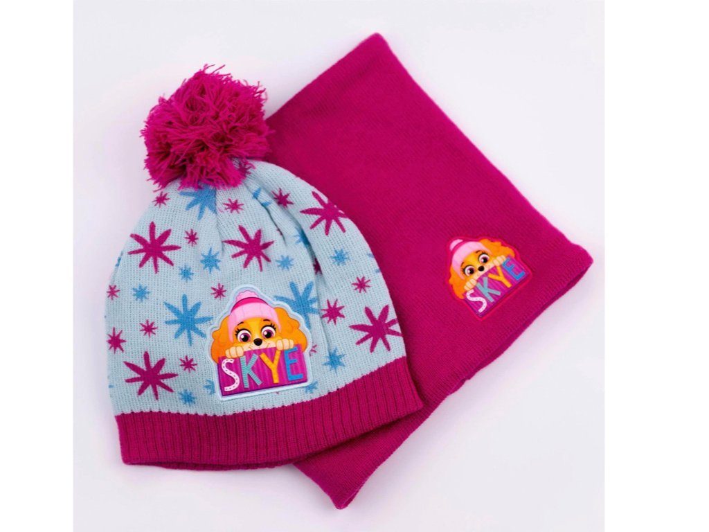 PAW PATROL Mütze & Schal Paw Patrol Winterset Mütze und Schal Mädchen