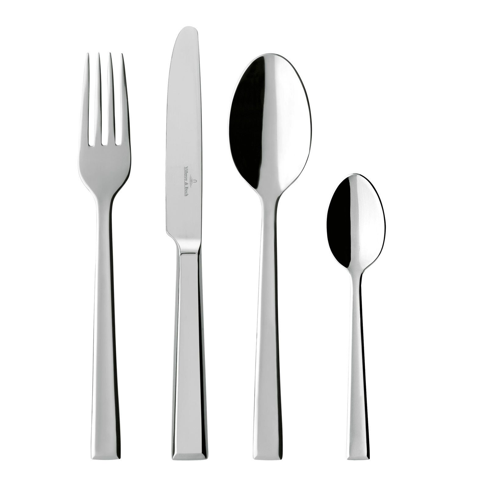 Villeroy & Boch Besteck-Set Victor Tafelbesteck 144er Set (144-tlg), Edelstahl, Spülmaschinenfest