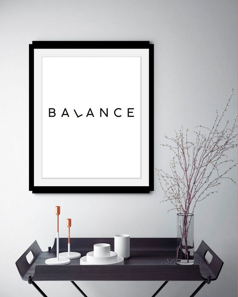 queence Bild »Balance«, in 3 Größen, gerahmt-HomeTrends