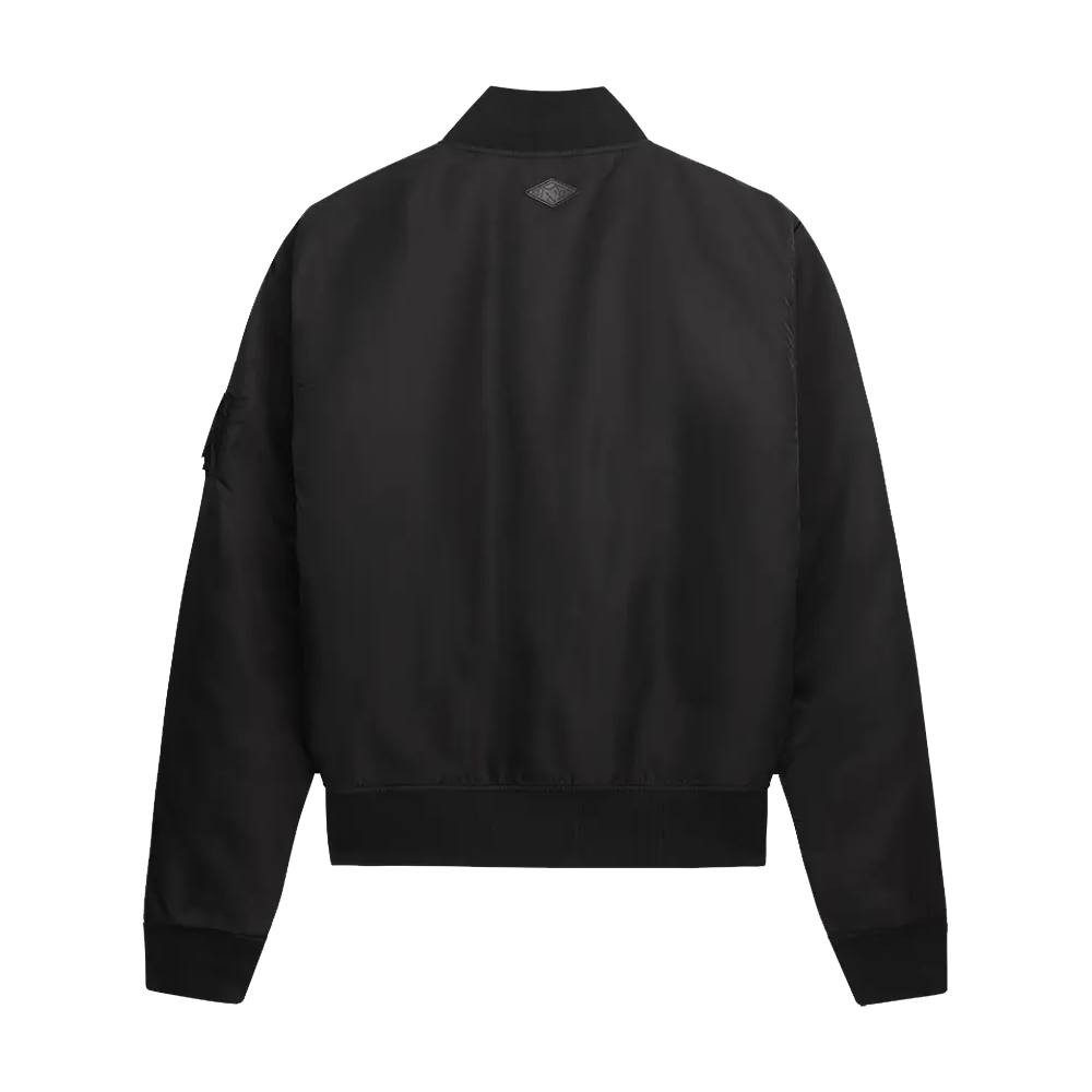Unfair Athletics Bomberjacke Jacke UNFAIR ATHLETICS Curved Bomber Ärmeltasche mit Logo Reißverschluss und gewebtem Label