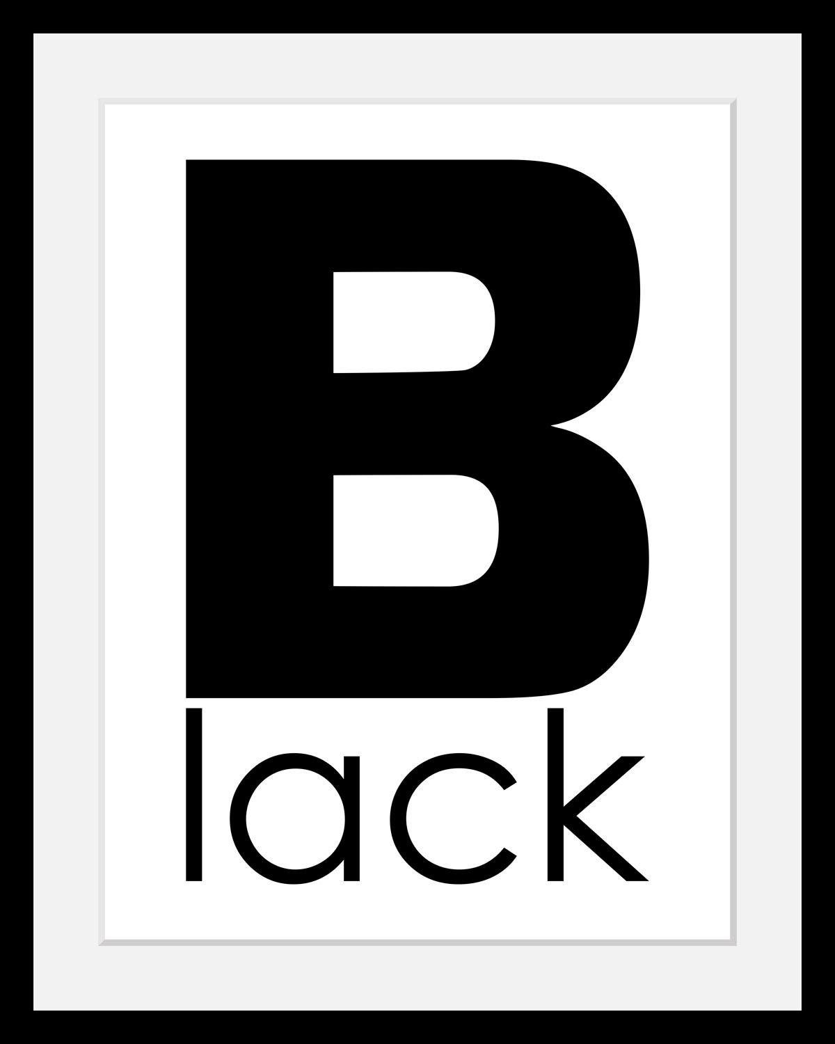 queence Bild »Black«, in 3 Größen, gerahmt-Otto