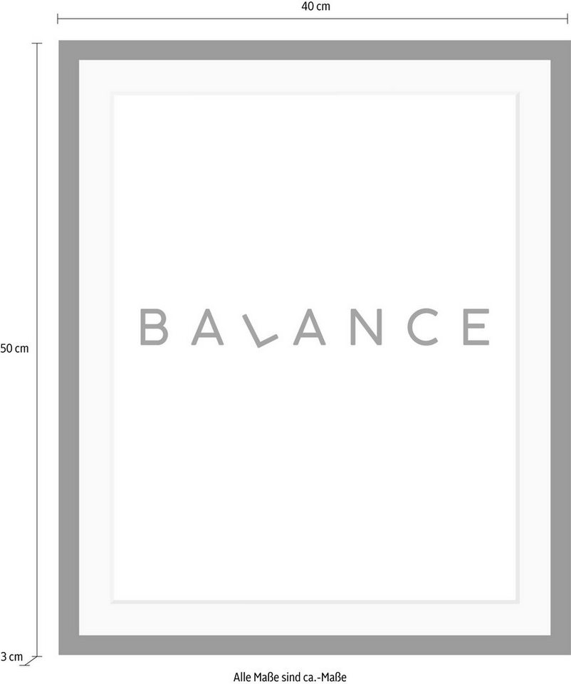 queence Bild »Balance«, in 3 Größen, gerahmt-kaufen