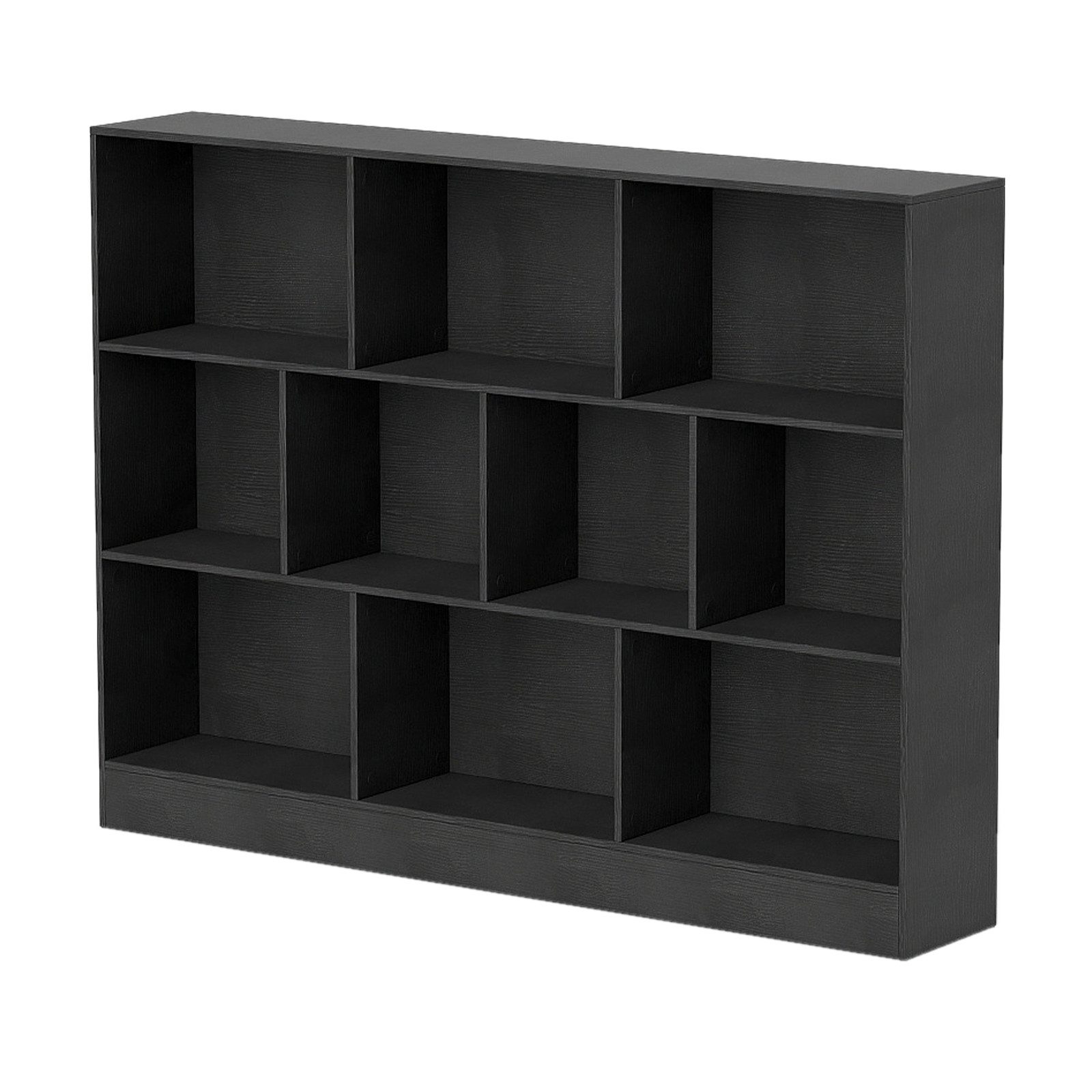 KOMFOTTEU Bücherregal, mit 10 Fächern, 3 Ebenen Würfelregal freistehend