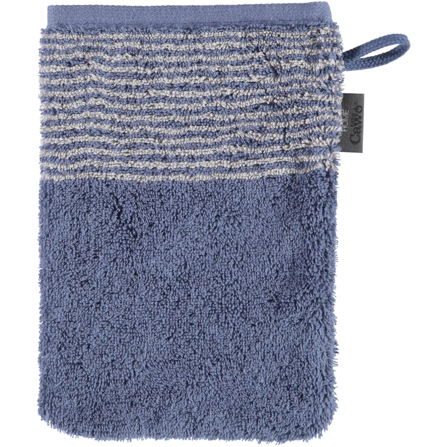 Cawö Handtuch Two-Tone 590 nachtblau