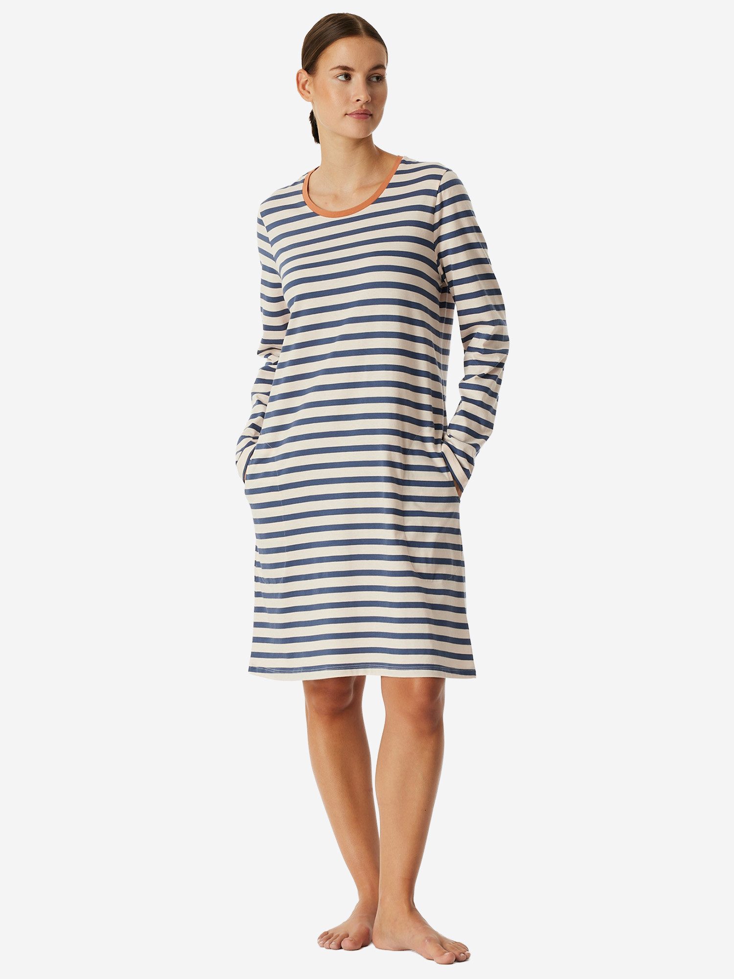 Schiesser Nachthemd Casual Essentials Nacht-hemd schlafmode sleepwear günstig online kaufen