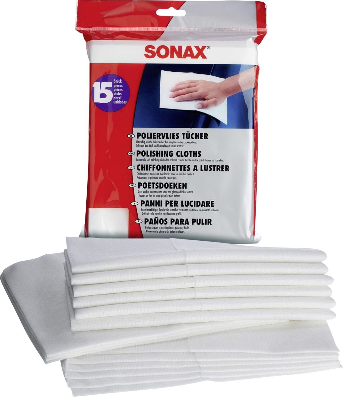 Sonax Sonax Poliervliestücher 15 Stück Autopolitur