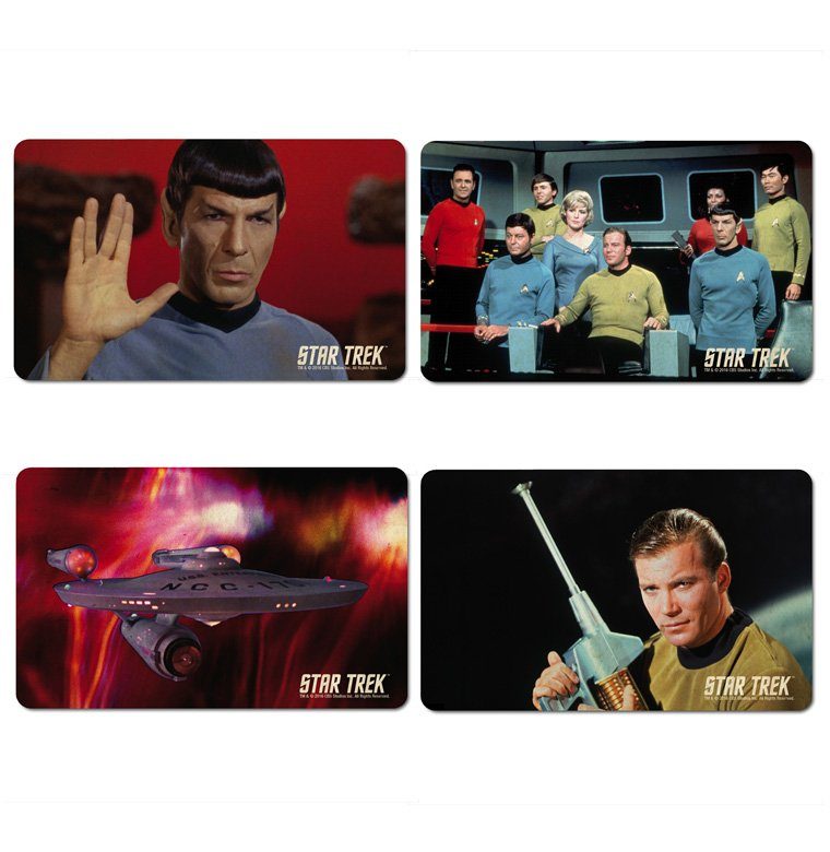 Image of LOGOSHIRT Frühstücksbrettchen im 4er-Set mit Star Trek-Motiven