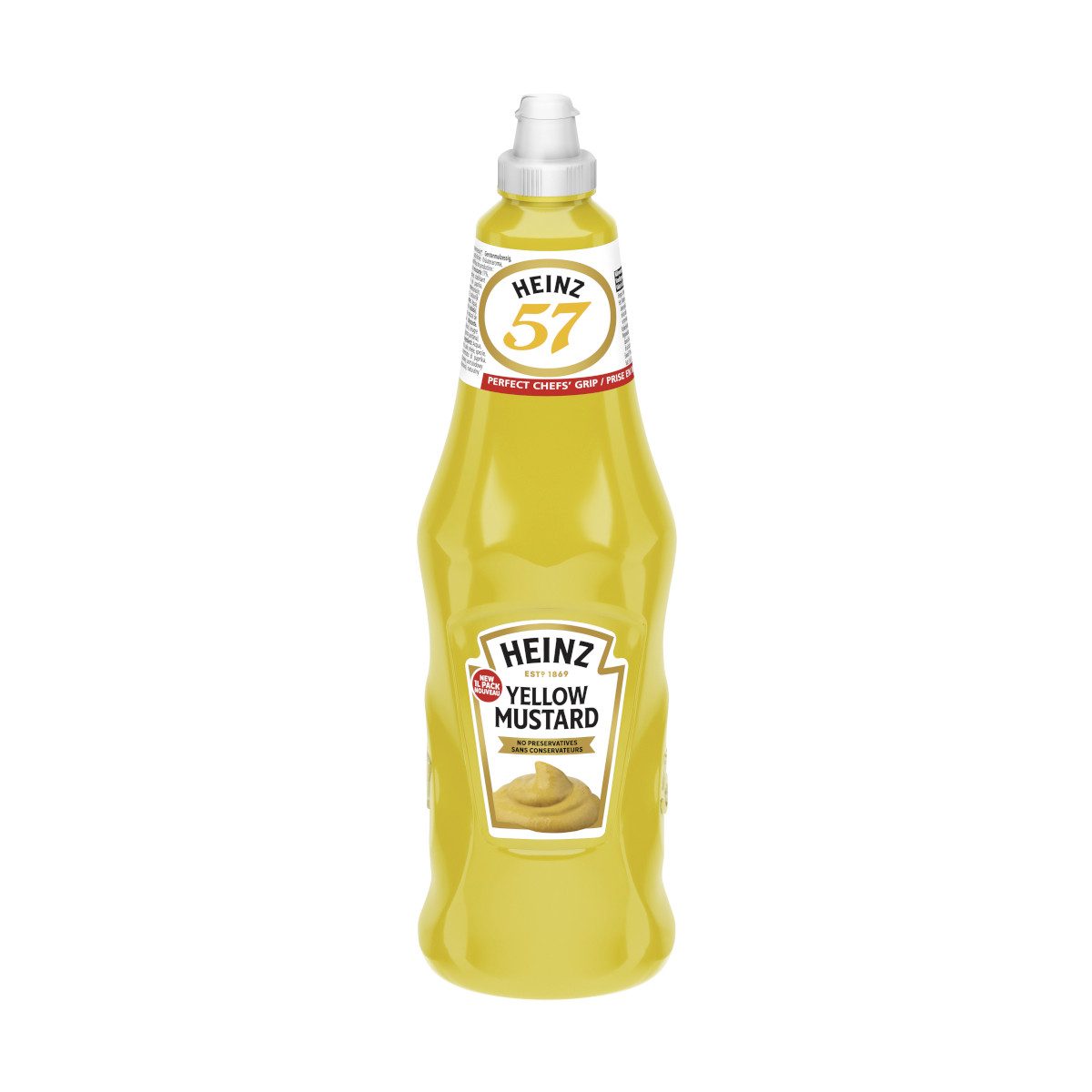 Heinz Saucen, Heinz Mild Yellow Mustard Senf mild würziger Geschmack 1000ml