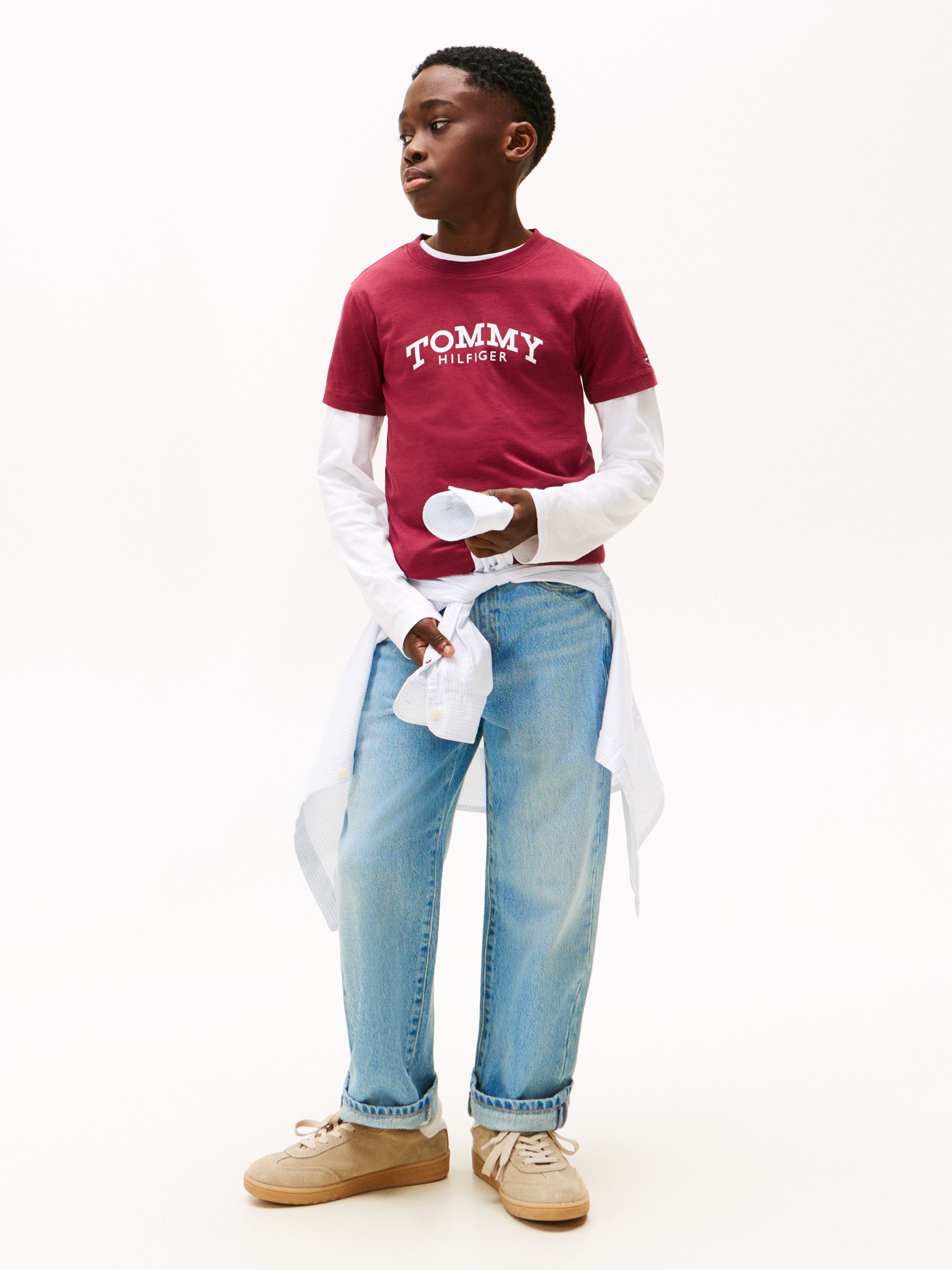 Tommy Hilfiger T-Shirt Regular fit, für Kinder bis 16 Jahre, Druck