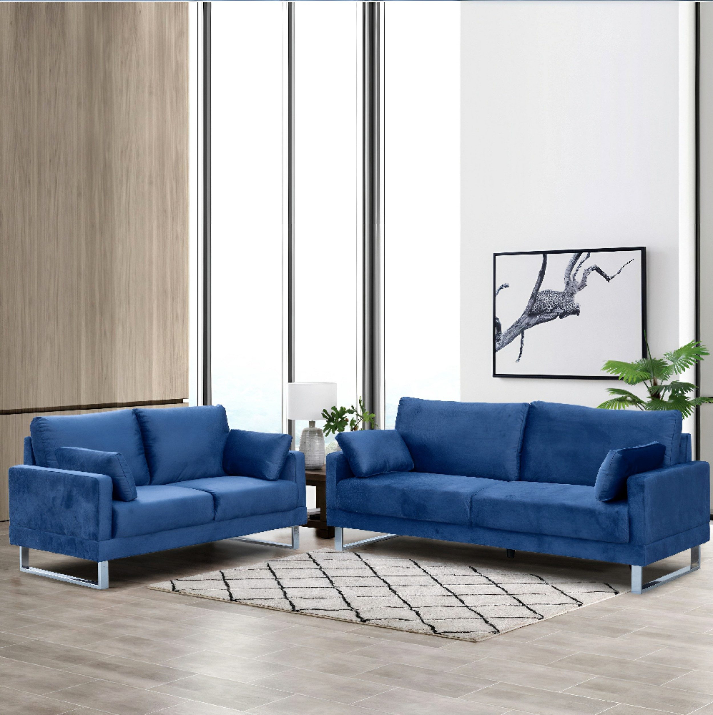 Happy Home Sofa Sofa Set 2-tlg. Couchgarnitur 3-2-Sitzer, Polstermöbel für Wohnzimmer