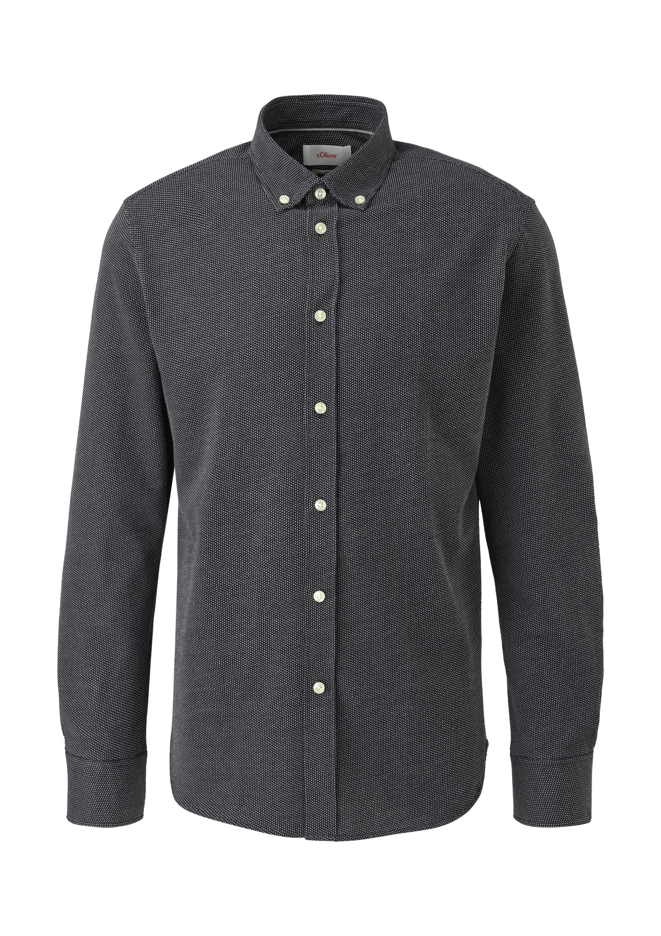 s.Oliver Langarmhemd Hemd S.OWHERE Tailored: Baumwollhemd