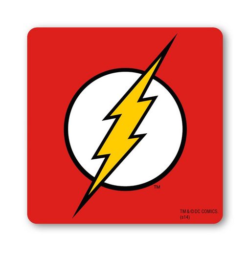 LOGOSHIRT Untersetzer mit The Flash-Logo