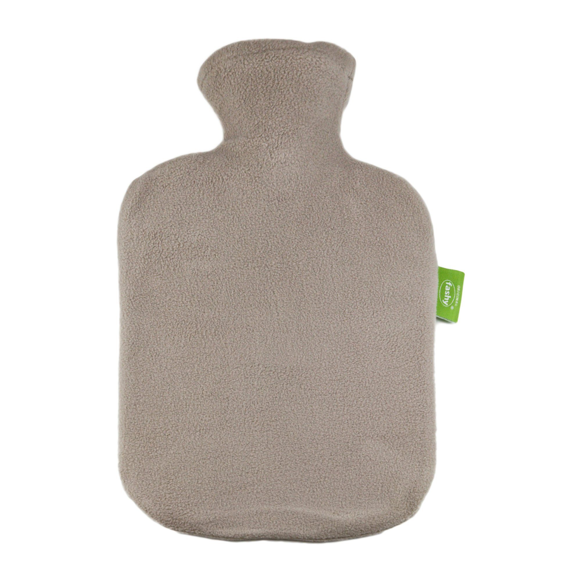 Fashy Wärmflasche Fashy Wärmflasche 2 L mit Fleecebezug taupe