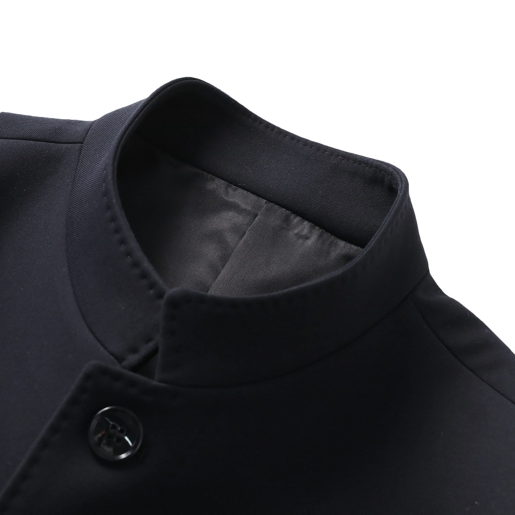 Allthemen Trenchcoat Herren Business Trenchcoat mit Stehkragen Schlanke Passform