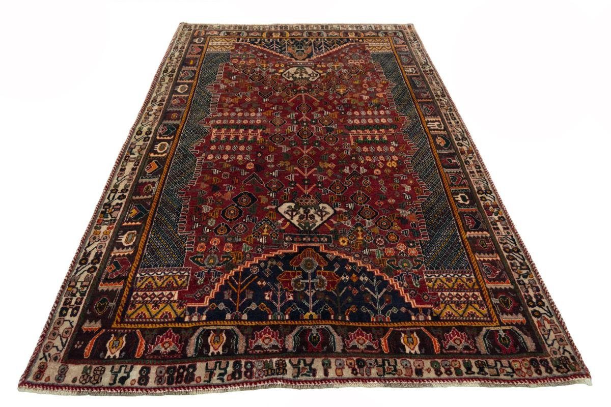 Orientteppich rechteckig, Shiraz / 163x255 Nain Handgeknüpfter Orientteppich 10 Höhe: Perserteppich, mm Trading,