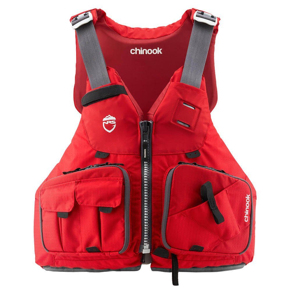 NRS Schwimmweste NRS Angler-Schwimmweste Chinook Fishing PFD Rot XS/M