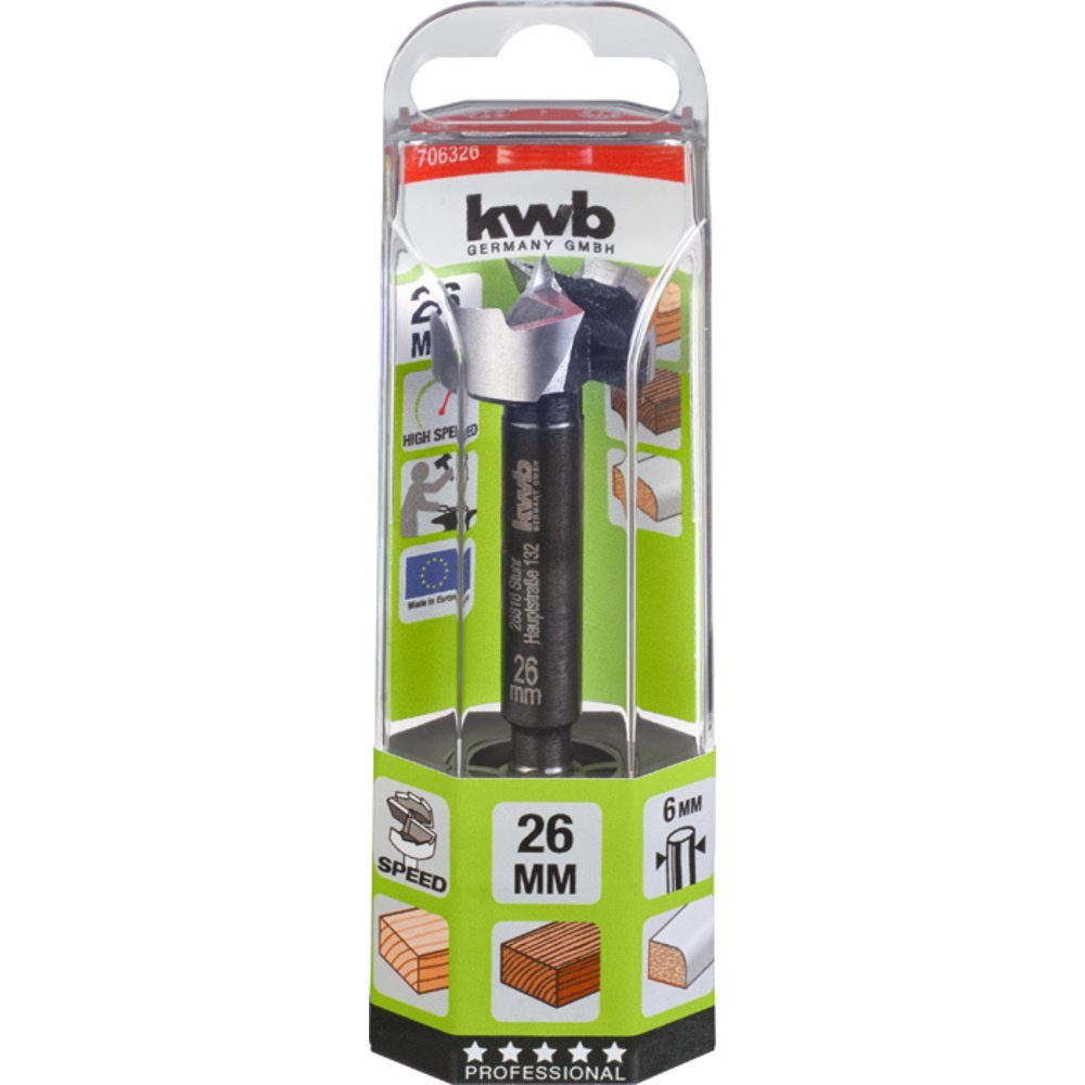 Thumbnail - kwb Forstnerbohrer kwb 706326 Forstnerbohrer 26 mm 1 St.