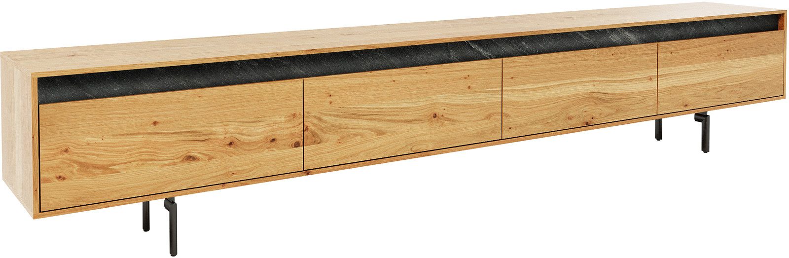 DELIFE Lowboard Stonegrace, Eiche Natur 240 günstig online kaufen