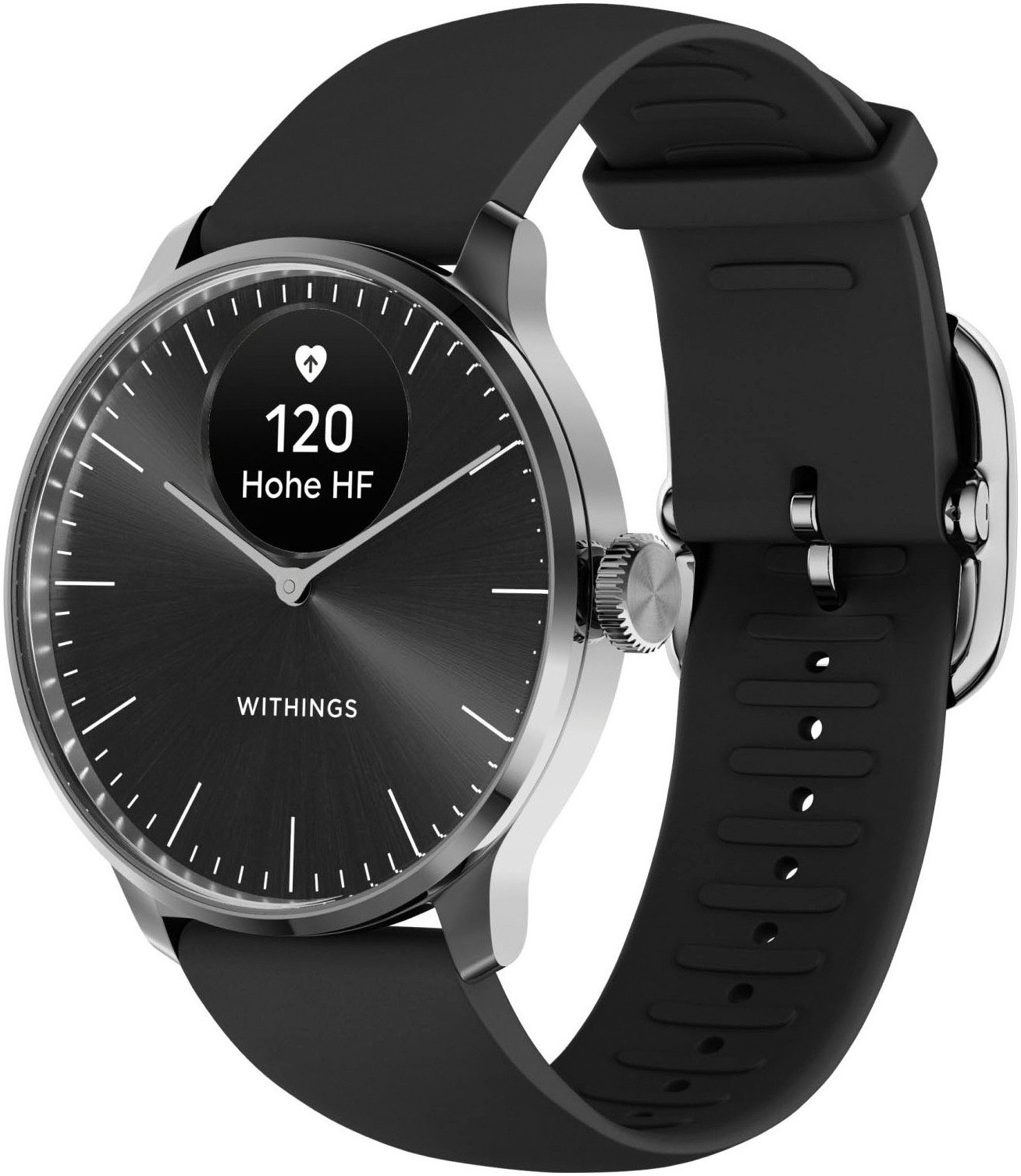 Withings ScanWatch Light 37mm RoseGold, Akku bis 35 Tage, 50 M Wasserdicht Smartwatch (0,63 Zoll, HealthSense OS), Leicht, elegant, langlebig, hybride, für tägliches Gesundheitstracking