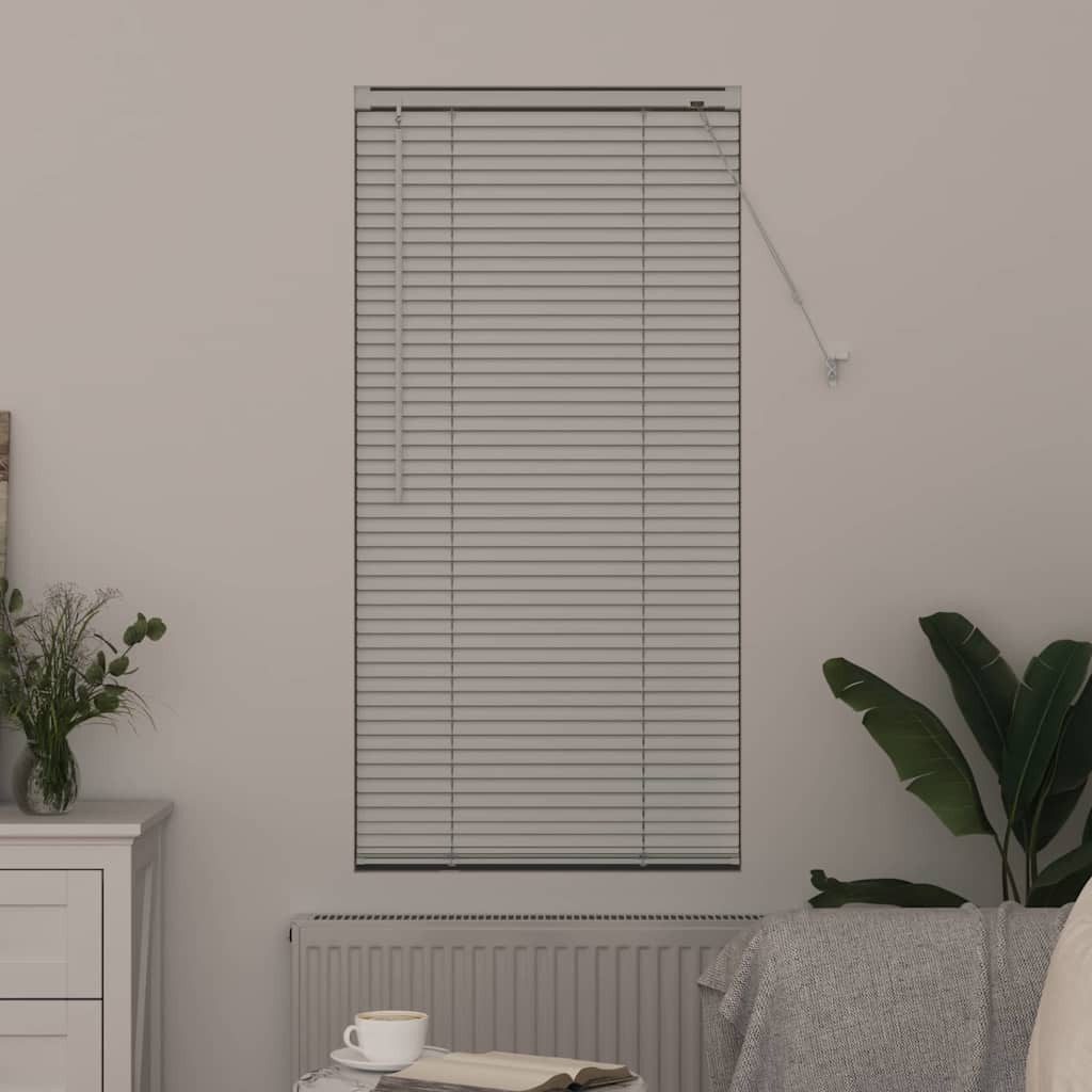 Rollo Venezianische Jalousien Weiß 130 x 55 cm Aluminium, vidaXL
