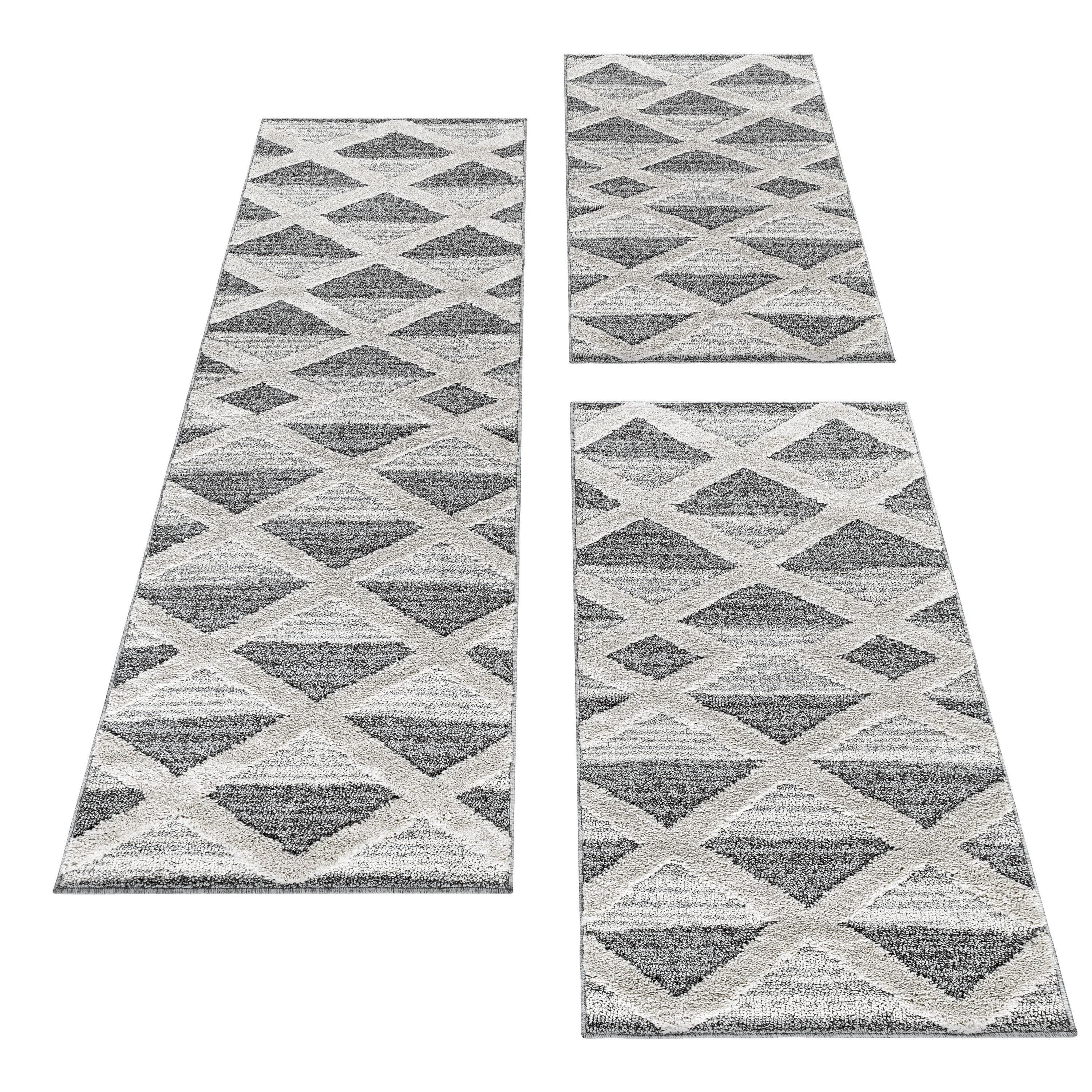 SIMPEX24 Hochflor-Bettumrandung Geometrisch Design, Höhe 20 günstig online kaufen