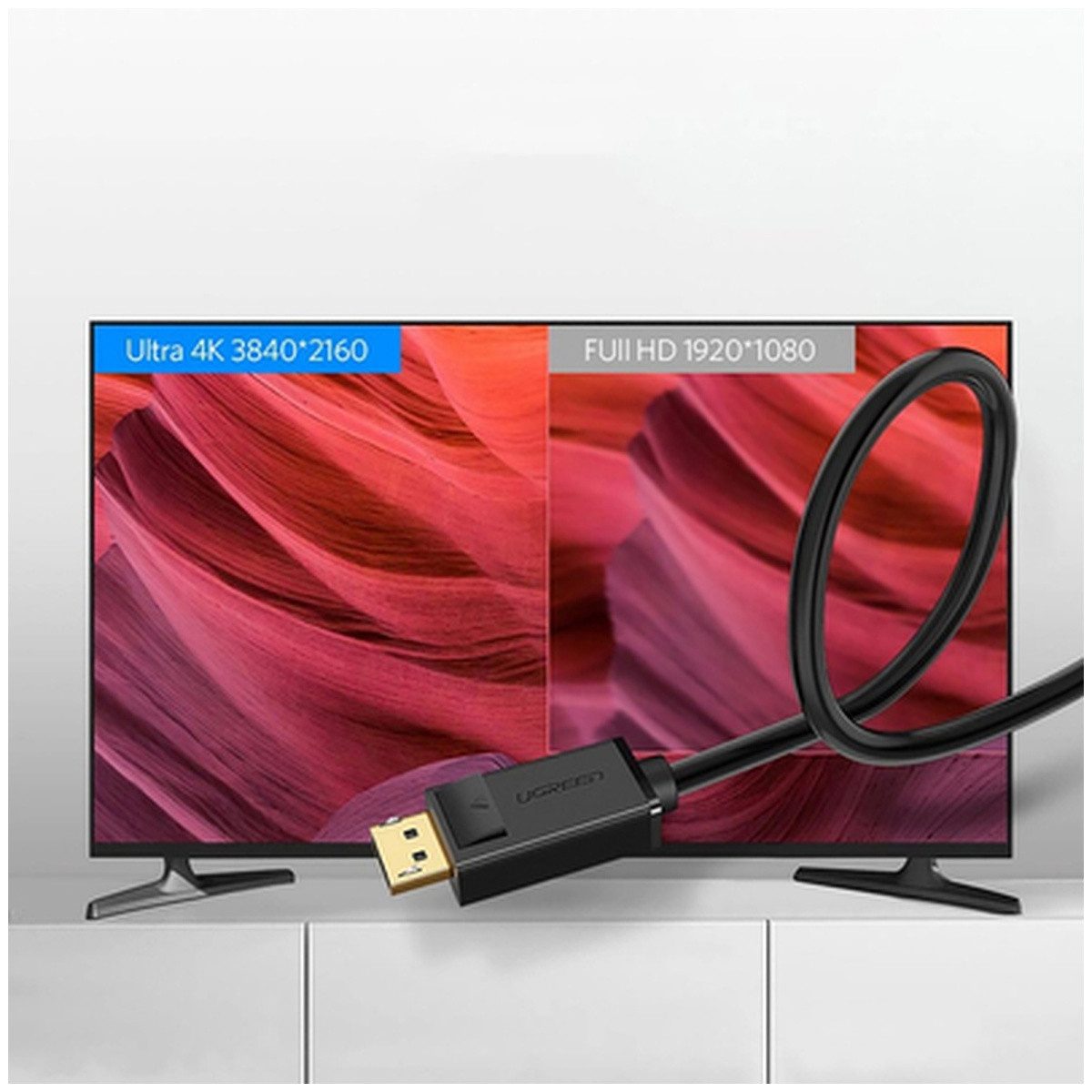 UGREEN Ugreen DP102.10244 DisplayPort 1.2m 4K DisplayPort 1.2m 4K Audio-Adapter – Bild 3 von 5