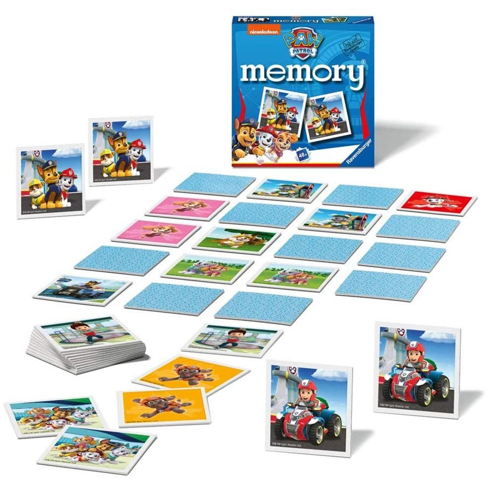PAW PATROL Spiel Mini Memory® Paw Patrol 48 Karten Ravensburger Legespiel, Memory