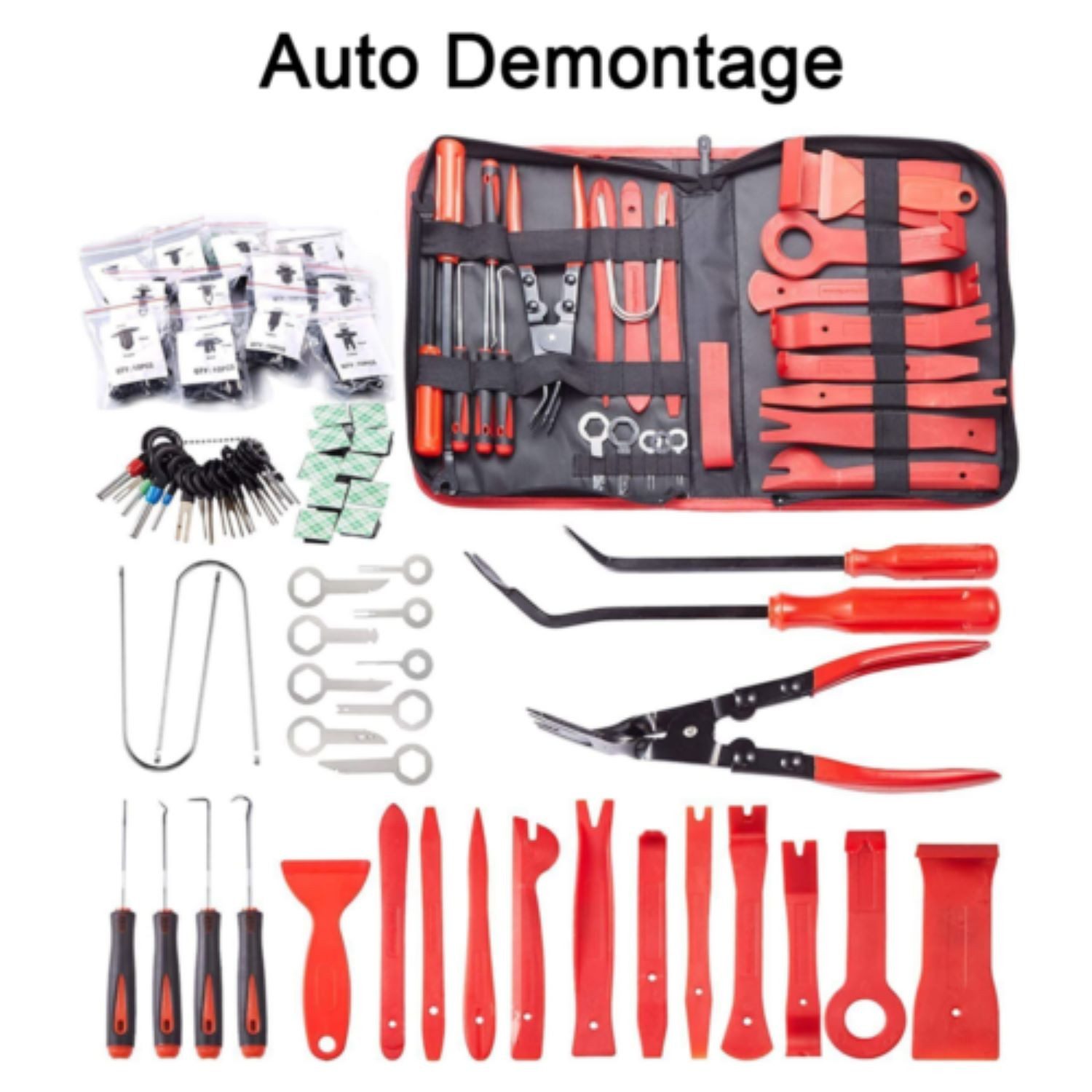 Multitool 238 x Auto Demontage Werkzeug Innen Verkleidung Montagehebel