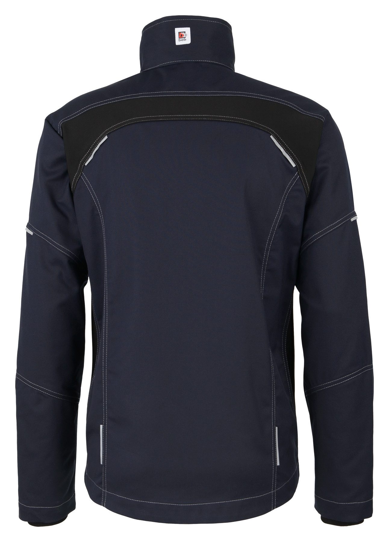BEB Arbeitsjacke beb HANDWERK Herren Jacke FLEX Polyestermix Dunkelblau/Schwarz