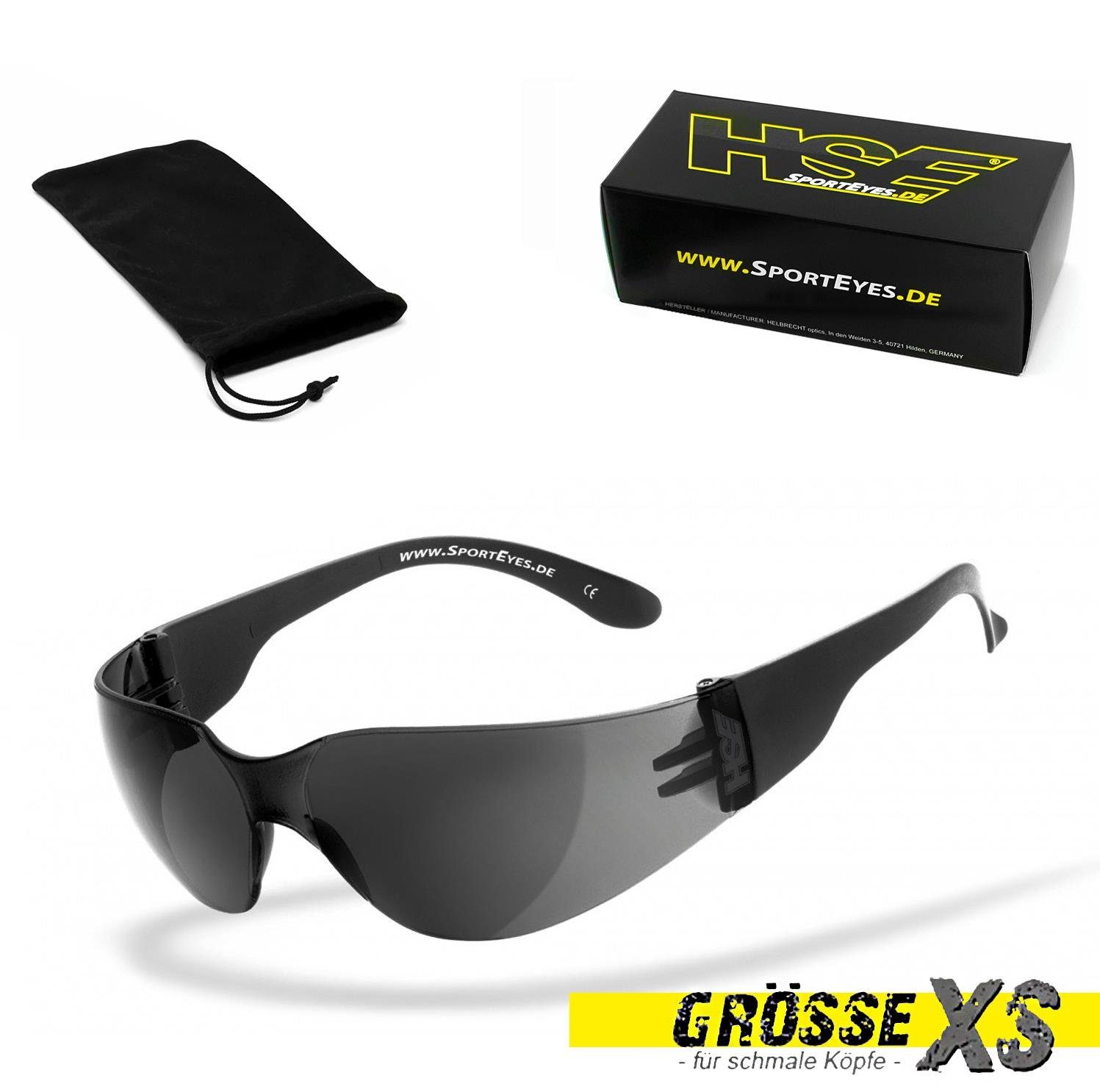 HSE - SportEyes Sportbrille SPRINTER 2.2, Steinschlagbeständig durch Kunststoff-Sicherheitsglas