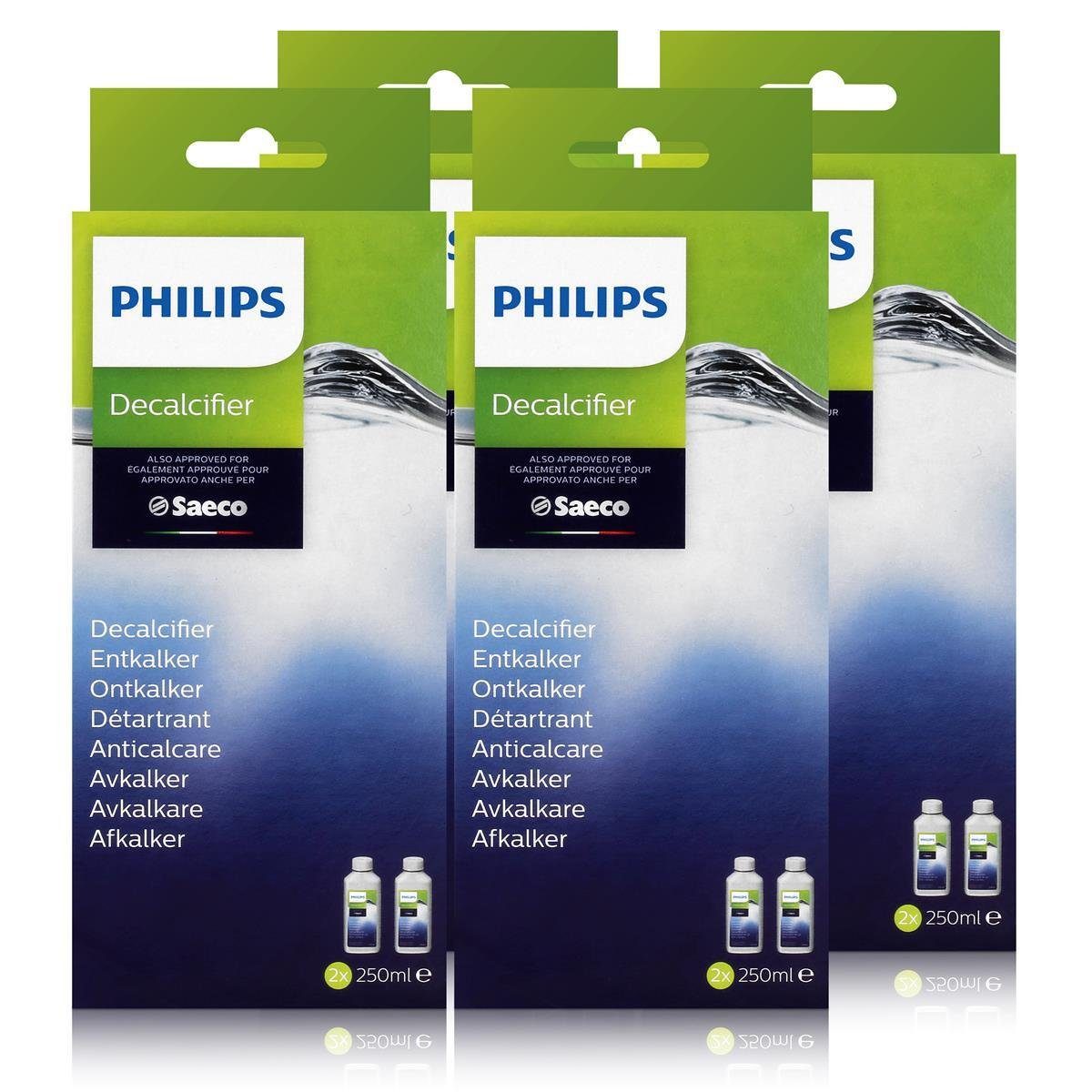 Saeco Philips Saeco CA6700/22 Entkalker 2x250ml - Für Kaffeevollautomaten (4 Entkalker