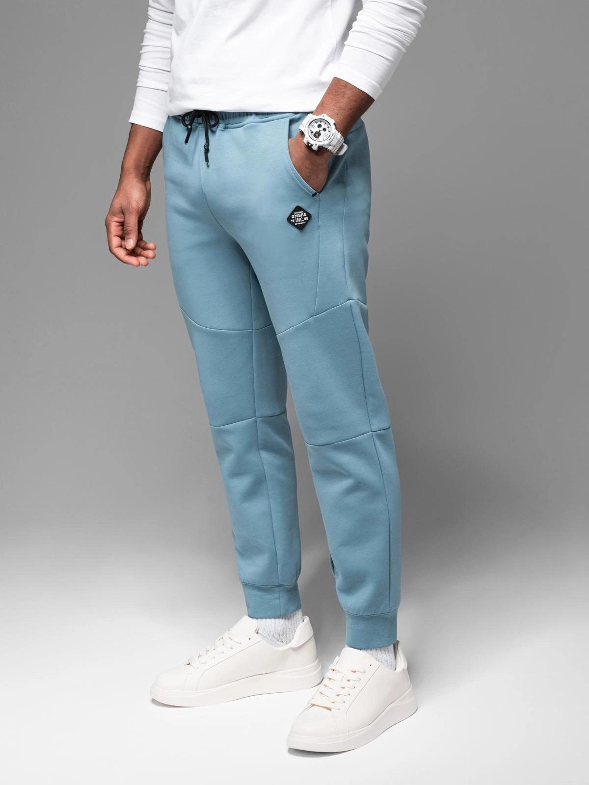 OMBRE Sweathose Sweatpants mit geripptem Bund günstig online kaufen