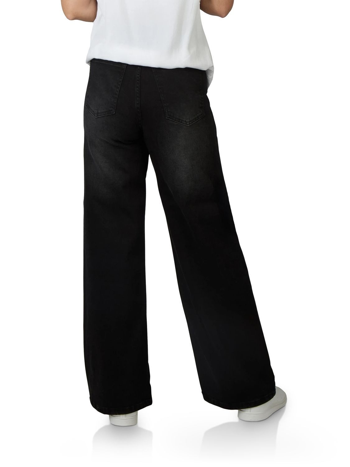 DENIMFY Relax-fit-Jeans Damen Jeanshose DFPaula Wide Leg Fit Denimhose mit Stetch