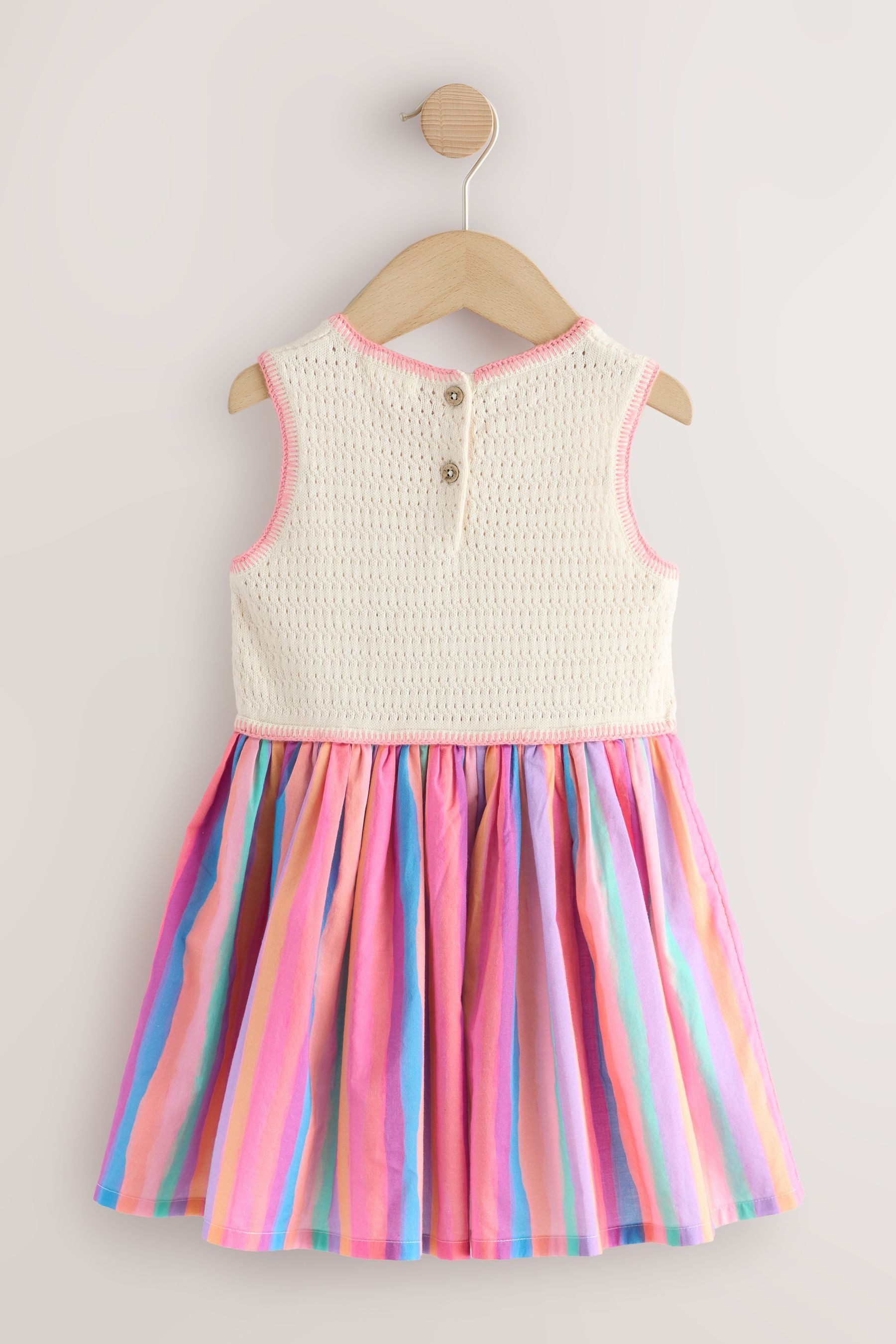 Next Strickkleid Besticktes Kleid mit Früchtemotiv (1-tlg)