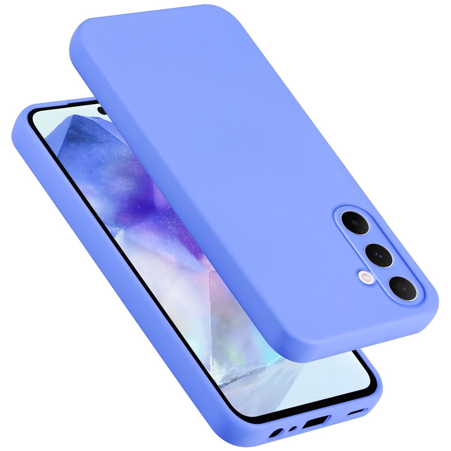 Cadorabo Handyhülle für Samsung Galaxy A55 Hülle Samsung Galaxy A55, Flexible Hülle TPU Silikon Schutzhülle Back Cover Case