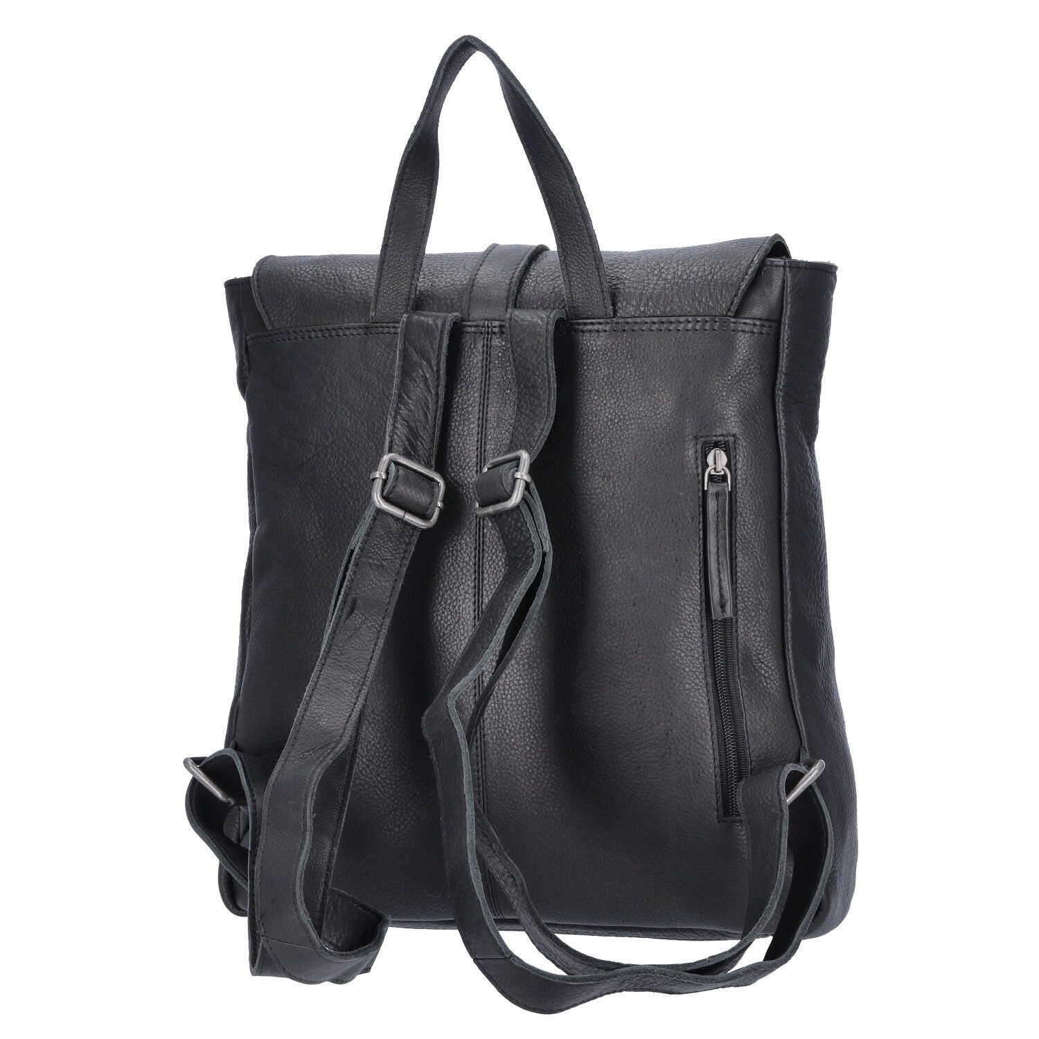 The Skandinavian Brand Freizeitrucksack The Skandinavian Brand Damen Leder Rucksack Black (1-tlg)