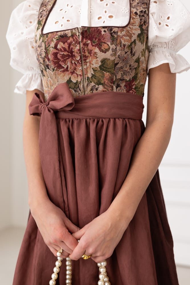 Madame Marie Dirndl Dirndl Thalina 80cm Länge traube günstig online kaufen