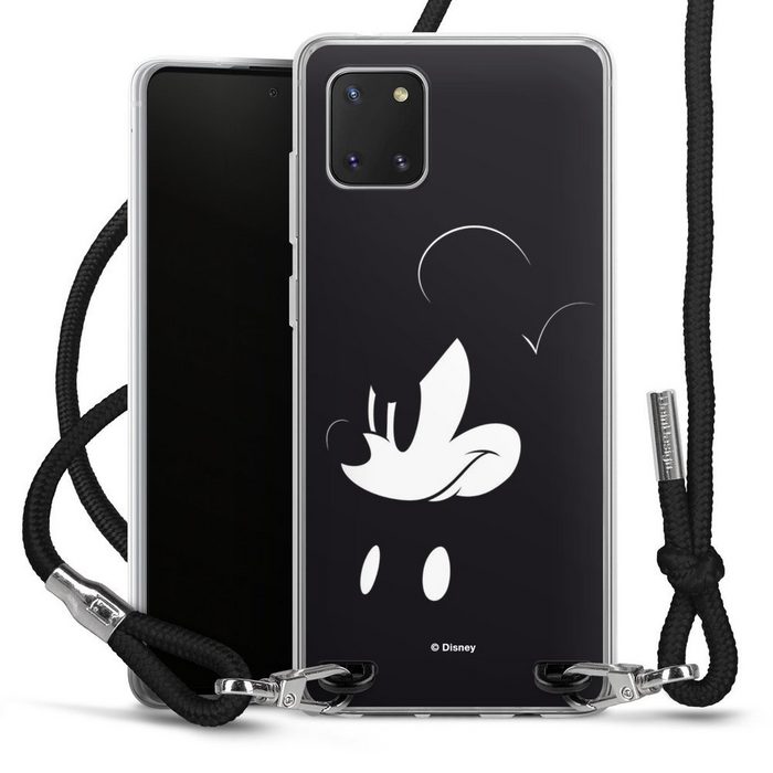 DeinDesign Handyhülle Mickey Mouse Offizielles Lizenzprodukt Disney Mickey Mouse - Mad Samsung Galaxy Note 10 lite Handykette Hülle mit Band Cover mit Kette