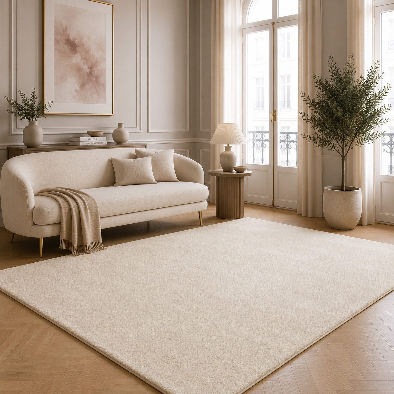 the carpet Teppich kuschelig & Super Soft, Anti-Rutsch Unterseite, rechteckig, Höhe: 16 mm, Waschbar bis 30 Grad, Felloptik, Wohnzimmer Teppich, Kundenliebling