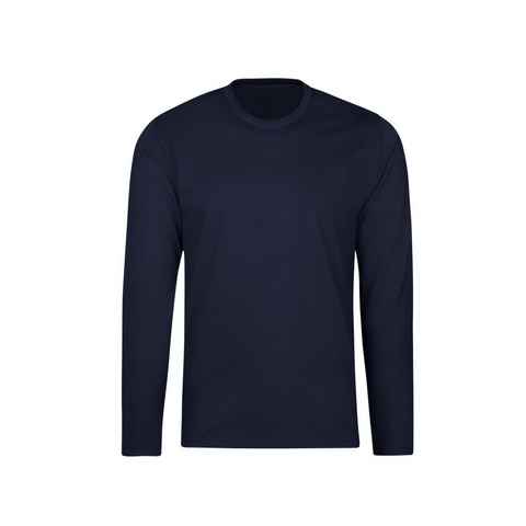 Trigema T-Shirt TRIGEMA Langarmshirt aus 100% Baumwolle (1-tlg)