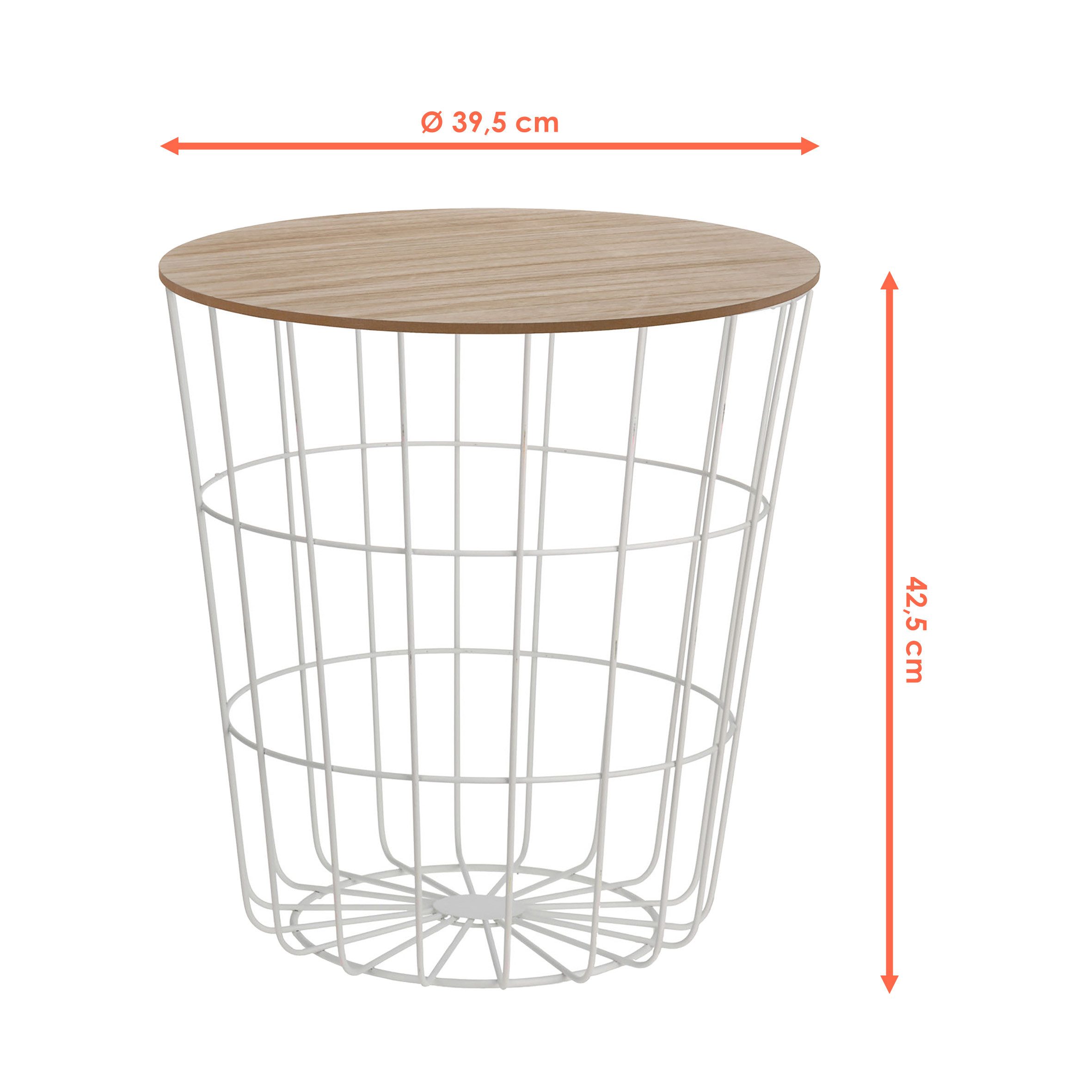 Spetebo Beistelltisch Metall Gitterkorb Beistelltisch (Anzahl, 1-St., Stück günstig online kaufen