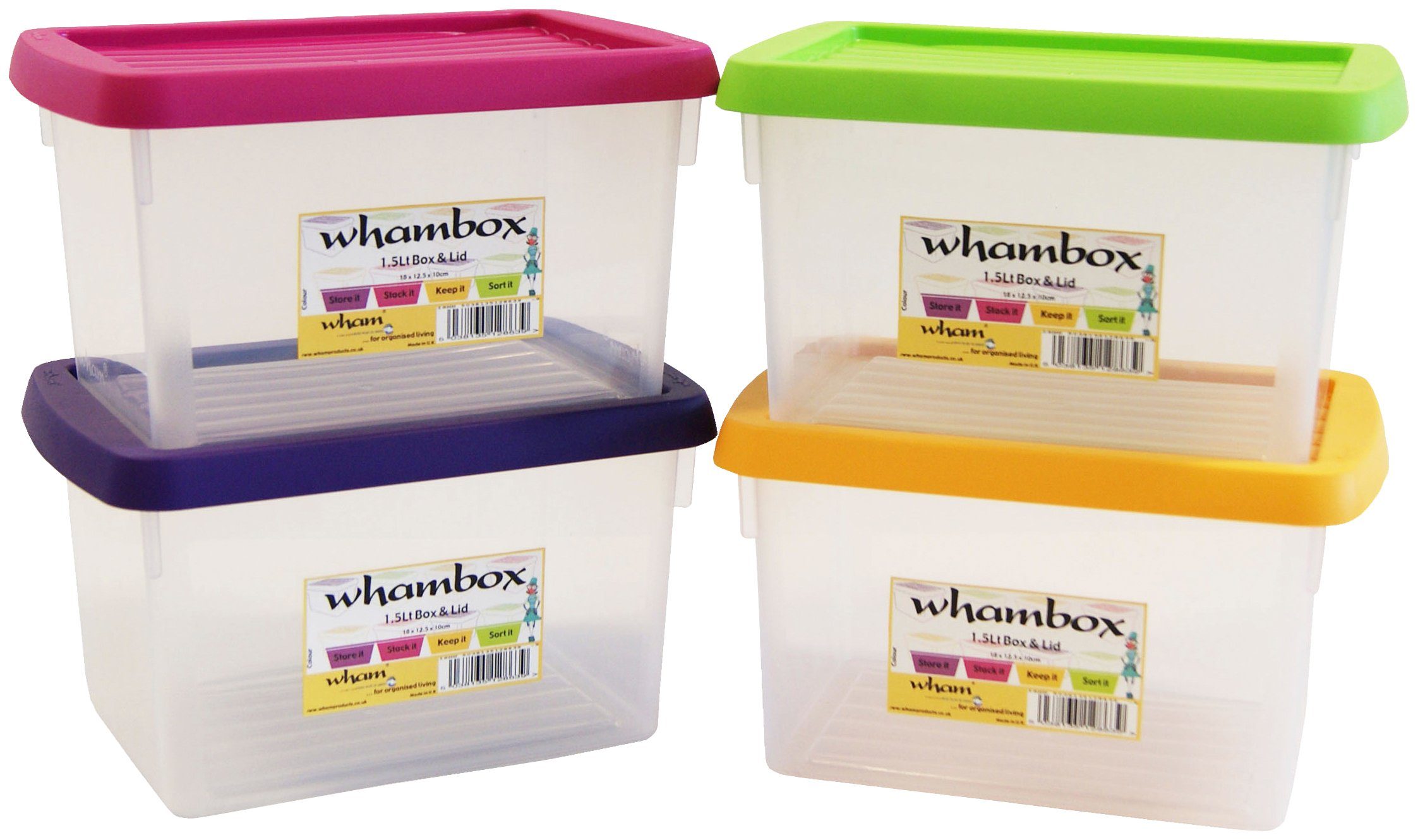 WHAM Set: Aufbewahrungsbox »Whambox«, 4er-Set, je 1,5 l online kaufen