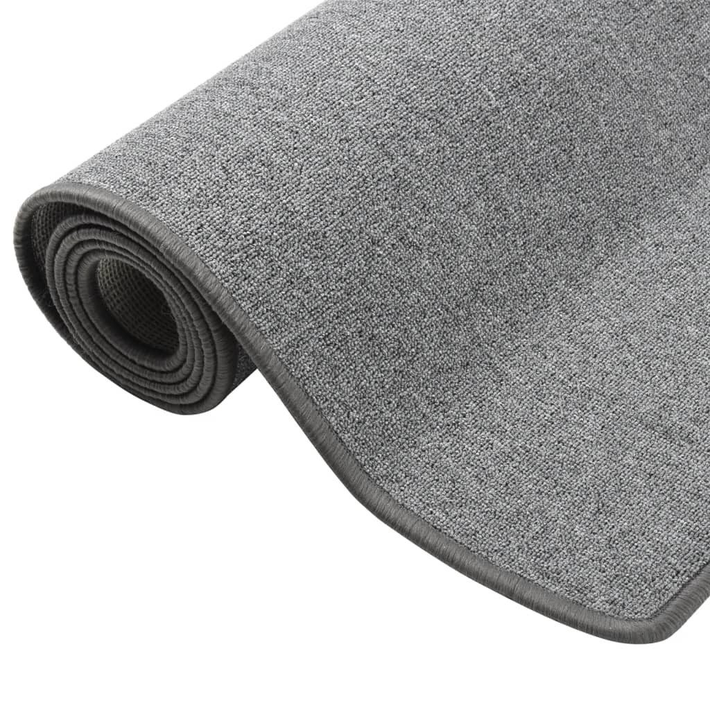 vidaXL Teppich Teppichläufer Dunkelgrau 50x200 cm, günstig online kaufen