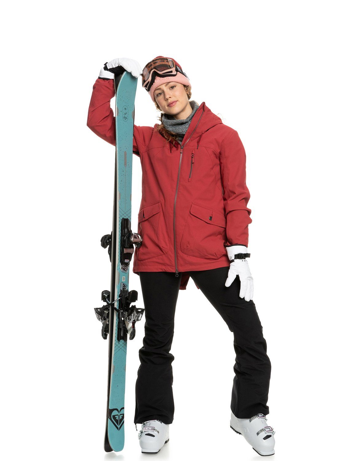 Roxy White ROXY Bright Snowboardhandschuhe Jetty