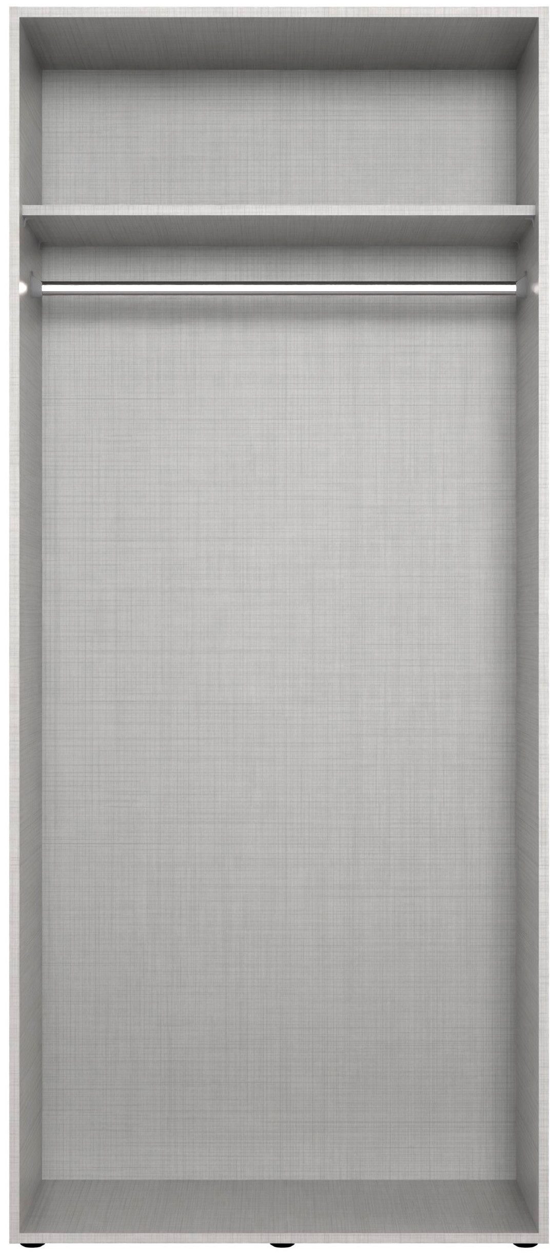 Wimex Kleiderschrank Mugano,in 3 Breiten, 2 Tiefen, viele Farben, Made in Germany (in Basic oder Premium Ausstattung) mit kurzen Griffen aus Metall