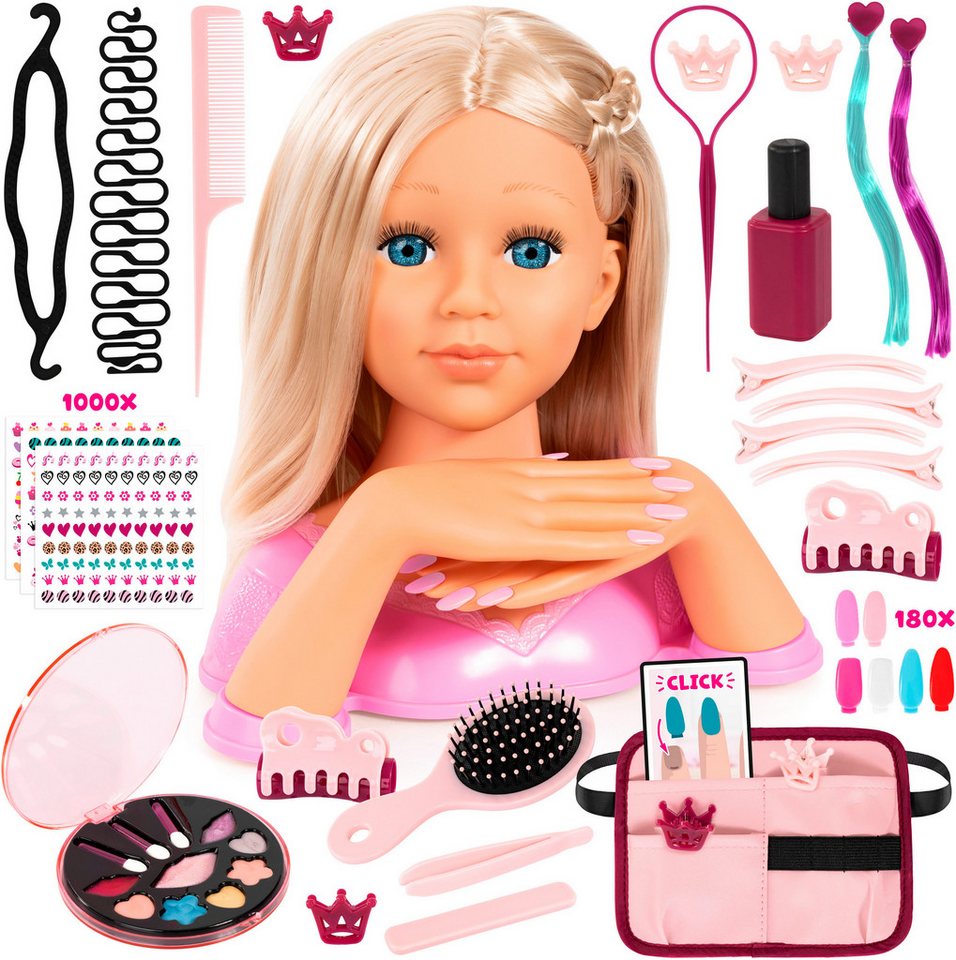 Bayer Frisier- & Schminkkopf Charlene Magic Nails