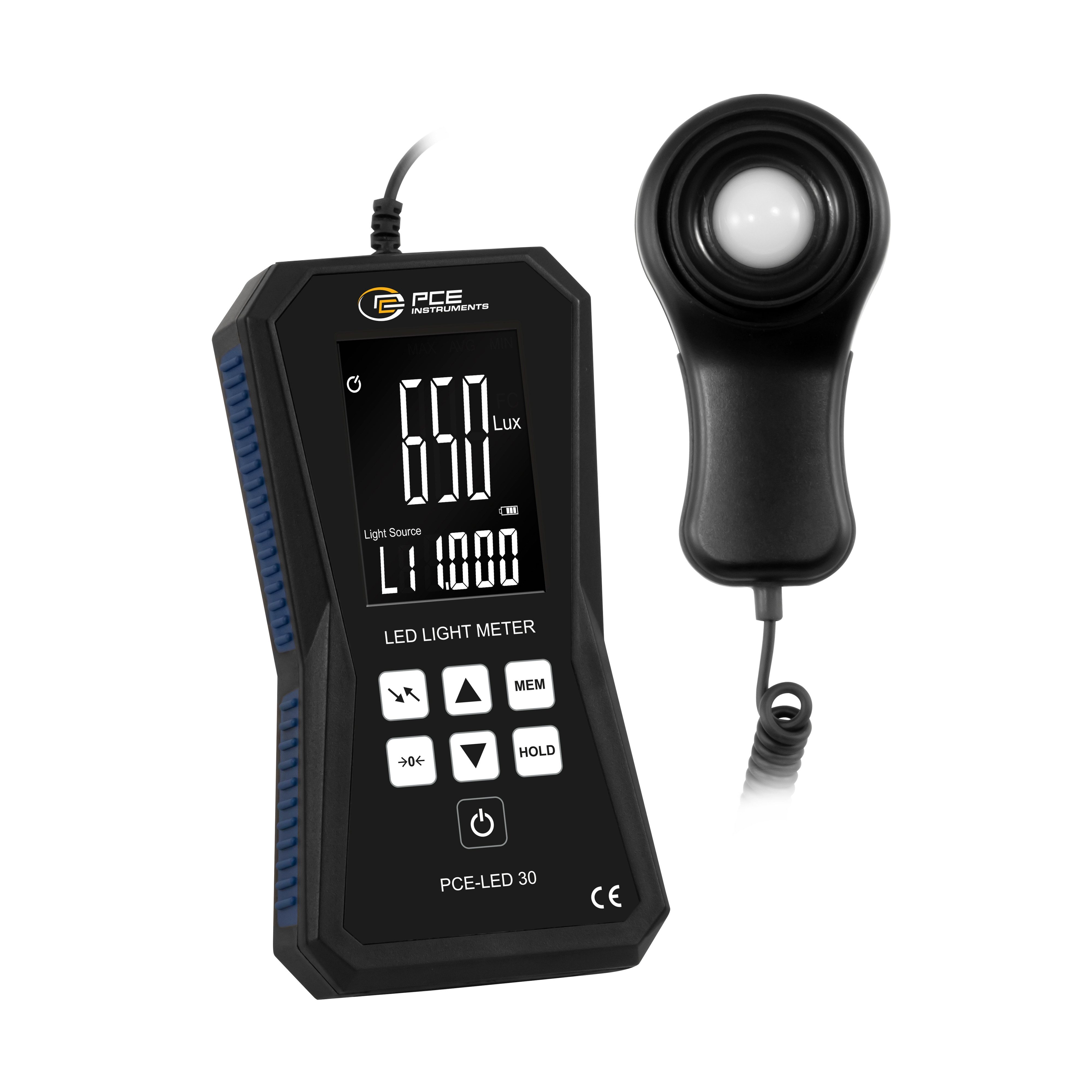 Außentemperaturanzeige PCE Instruments LED-Lichtmessgerät PCE-LED 30