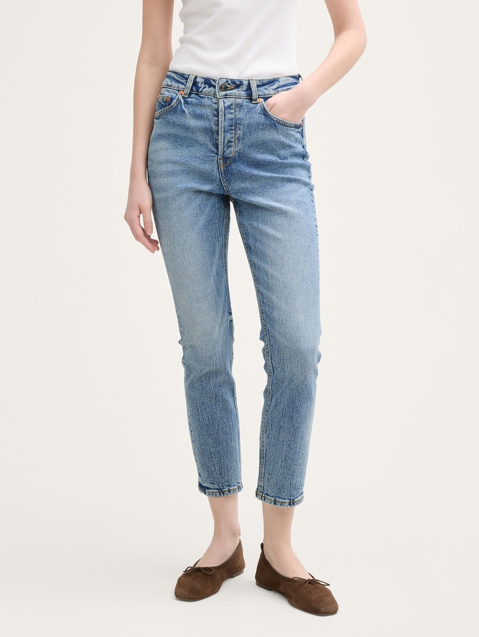 TOM TAILOR Denim Straight-Jeans TTLOTTE SLIM günstig online kaufen