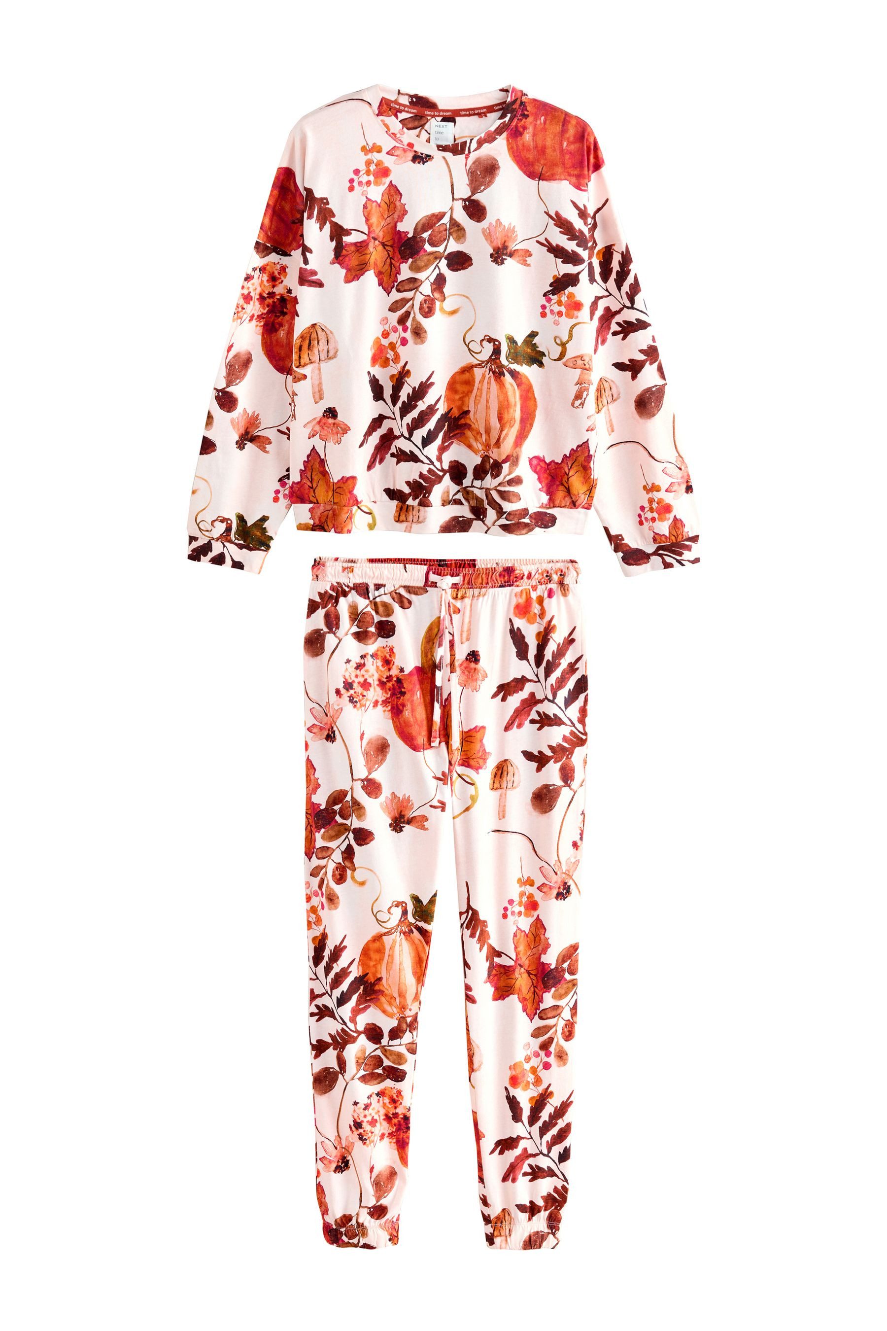 Next Pyjama Langärmeliger Pyjama aus 100 % Baumwolle (2 tlg) günstig online kaufen